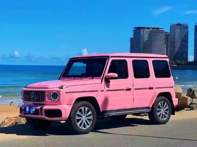 三亚自驾游75土豪姐的粉色大g这颜色好