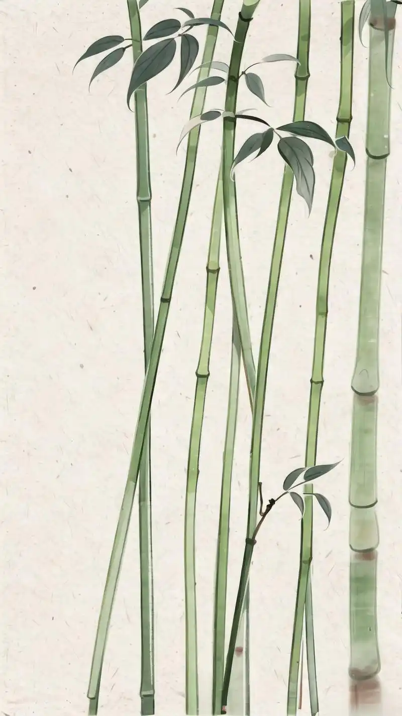 这款简约大气的淡雅竹子手机壁纸,不仅能装点你的手机屏幕,更能带给你