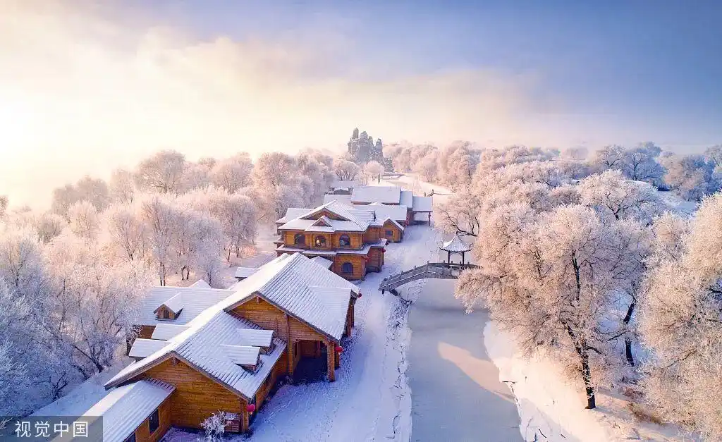 吉林市雾凇岛美景.图/视觉中国