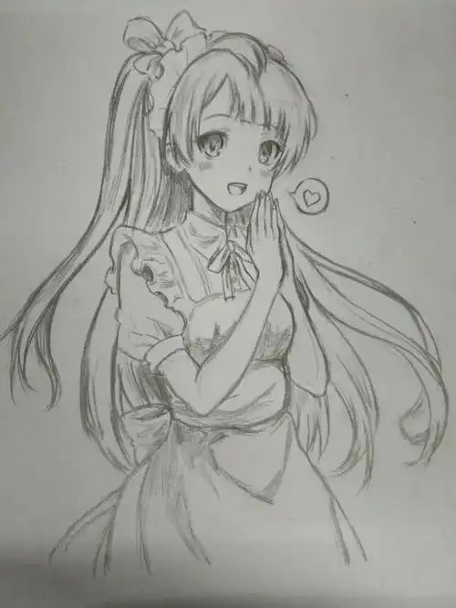 动漫人物素描图片谁有