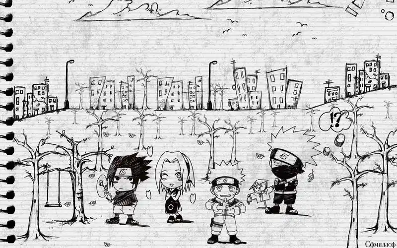 火影,naruto,同人,经典,黑白话,黑白,动漫,漫画火影忍者同人