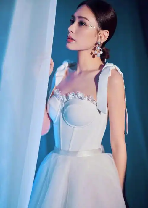 佟丽娅深v透视裙造型,雍容华贵,楚楚动人!