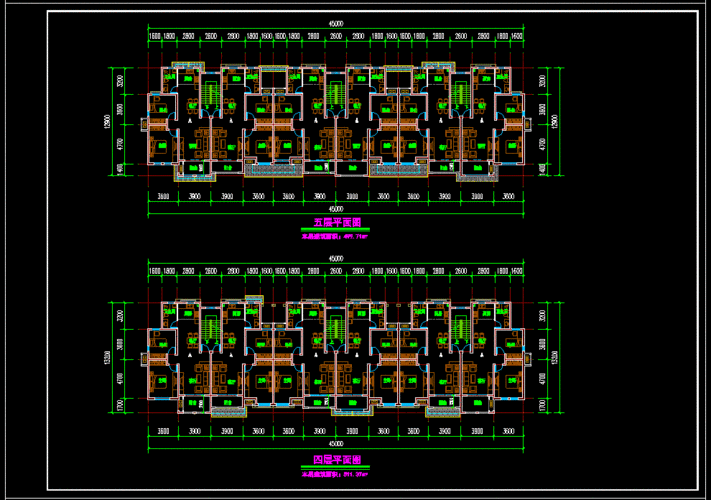 多层住宅楼设计图纸