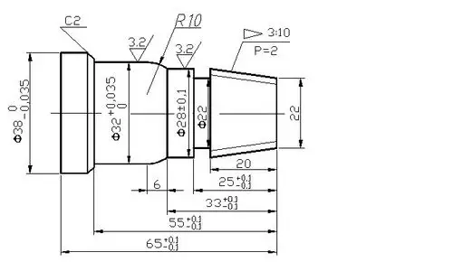 如图锥螺纹的锥度是多少,还有我想知道锥度角是多少,因为mastercam