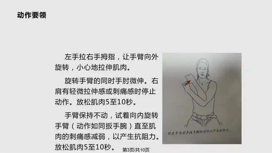 冈上肌拉伸方法ppt课件