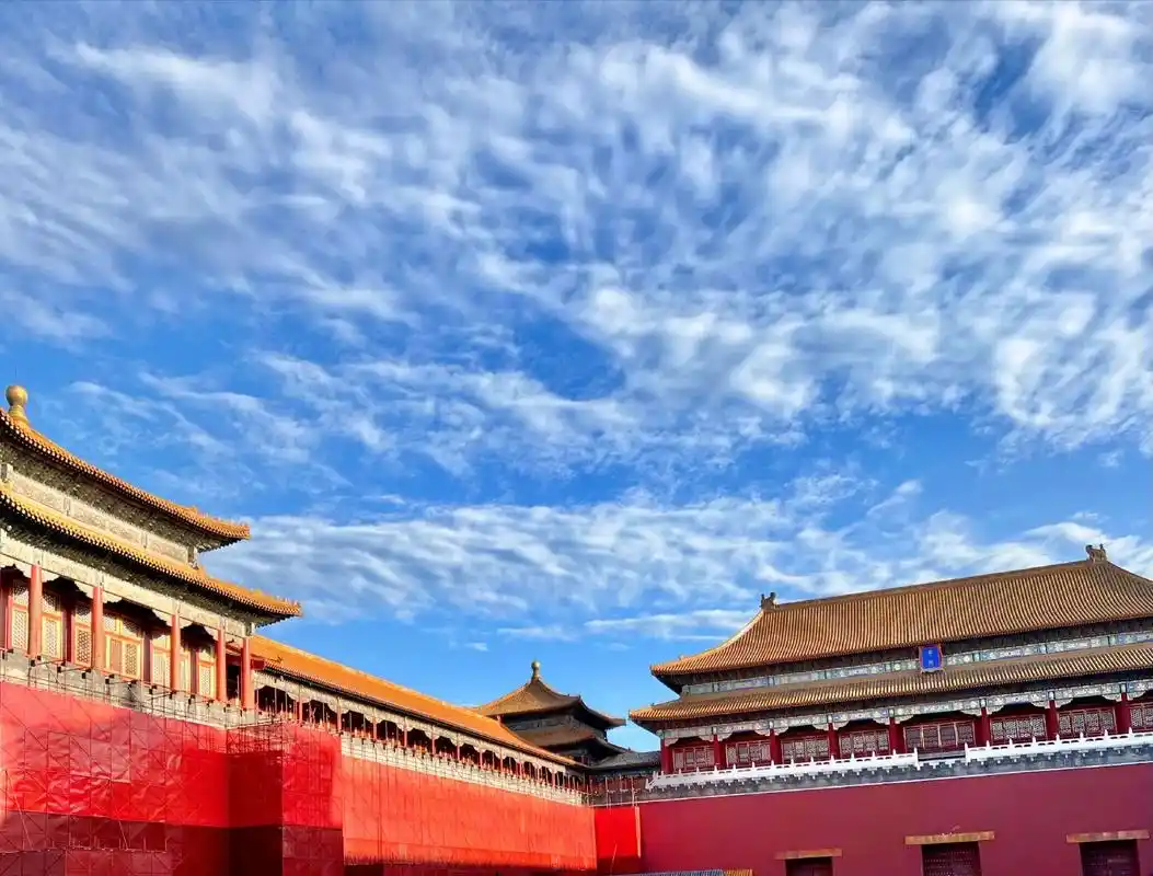 唯美故宫博物院初秋风景照紫禁城600年