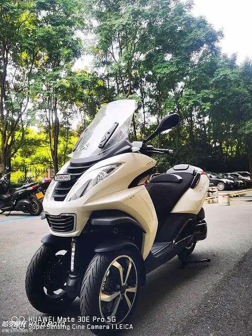 大贸进囗法国标致大都会400i倒三轮