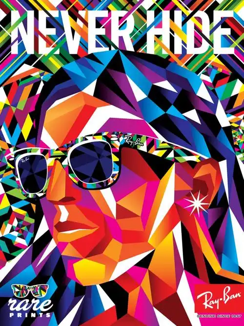 ray-ban: rare prints特别版太阳镜广告欣赏
