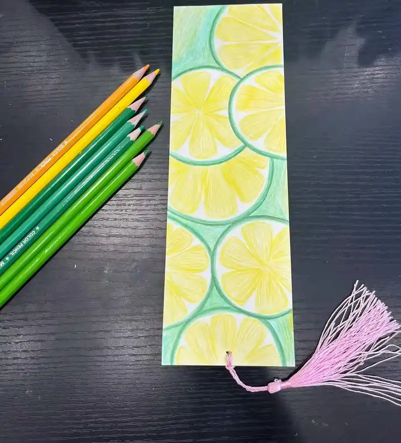 第三十二集《青柠书签92》一起来画水果书签吧!#一起学画画  - 抖音