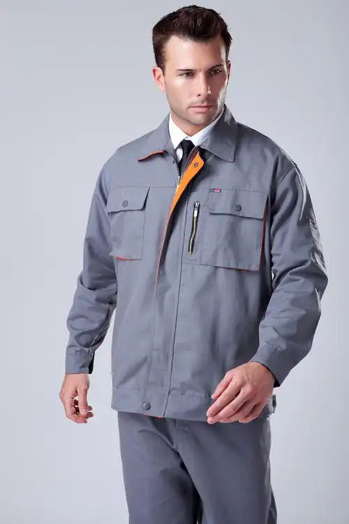新疆长袖机修服套装男劳保服工厂工服可印字绣花工地服工作服图片_2