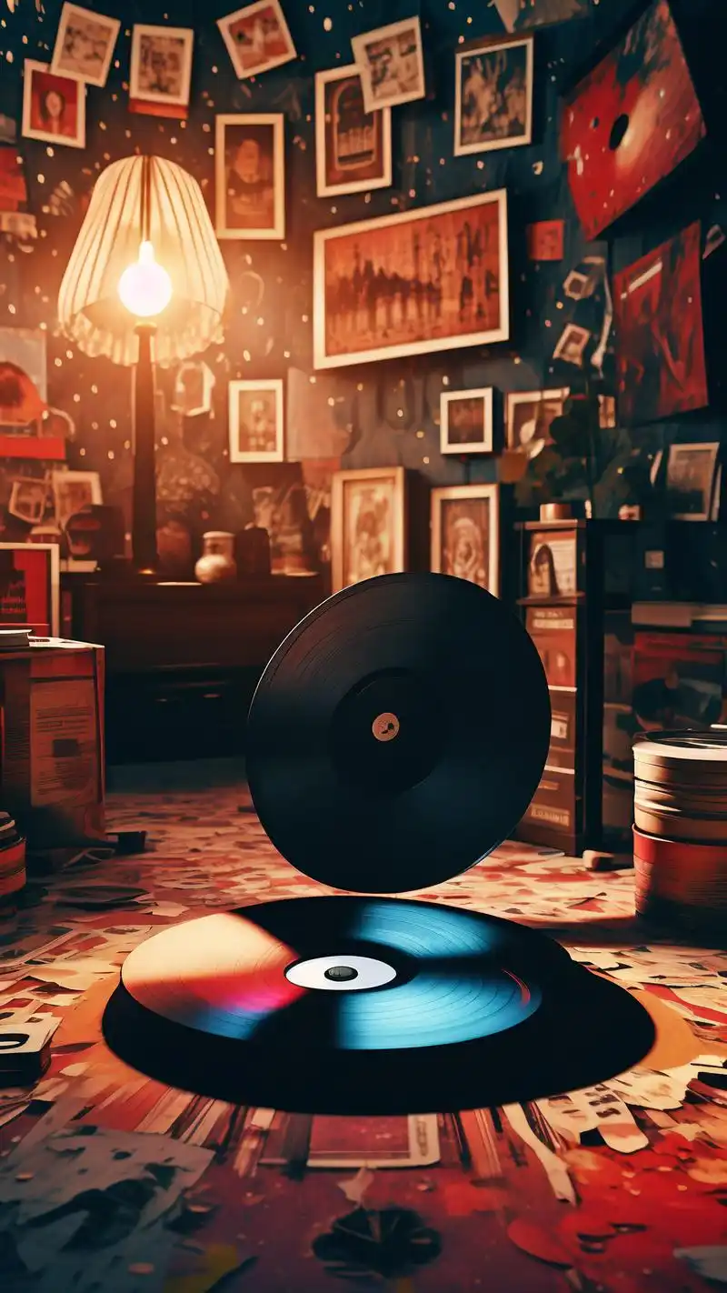 95美式复古黑胶唱片壁纸93 沉醉在美式复古的旋律中,这些黑胶唱片