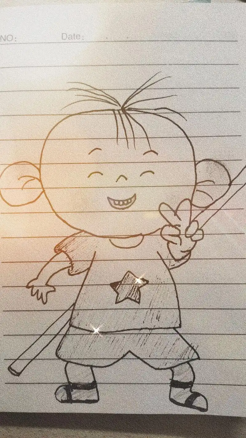 大耳朵图图.#临摹手绘 #绘画过程#图图 #简笔画 #上课摸 - 抖音