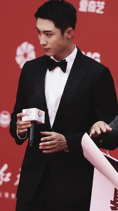 北京国际电影节##黄景瑜北影节黑西装造型##黄景瑜检察风云