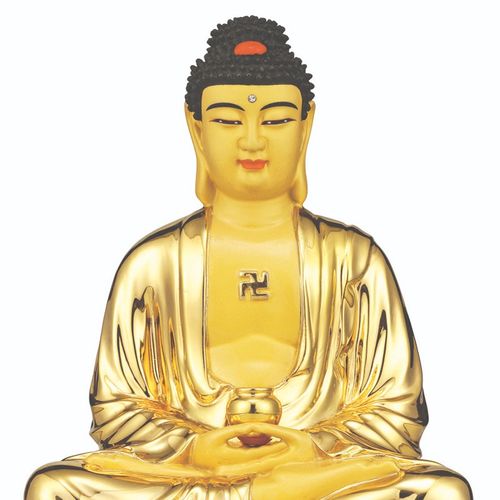 摆件送福阁铜鎏释迦牟尼佛像大日如来如来佛佛祖寺庙摆件