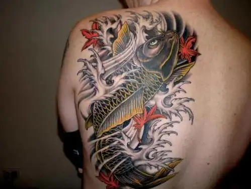 锦鲤纹身图案欣赏,吉祥美满的美好寓意(2)