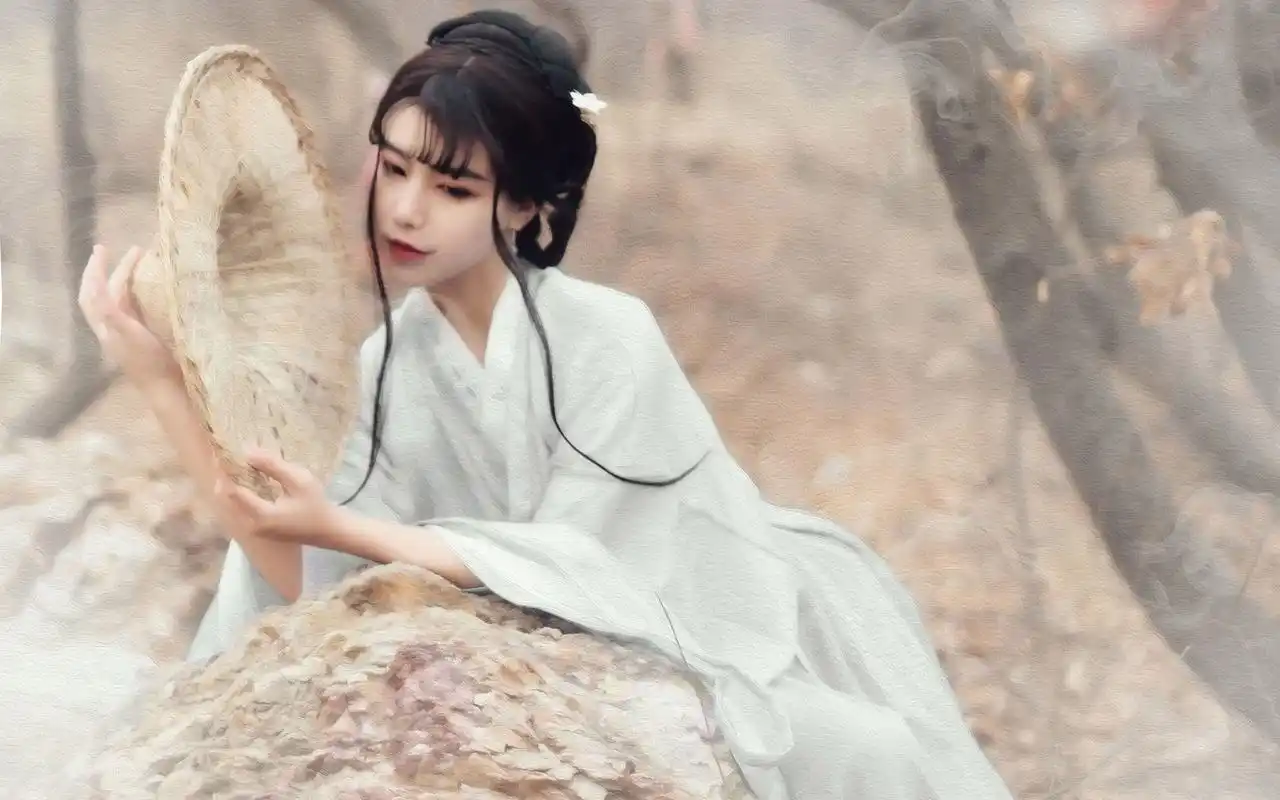 唯美仙气古装美女高清桌面壁纸