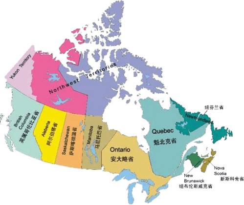 加拿大地图