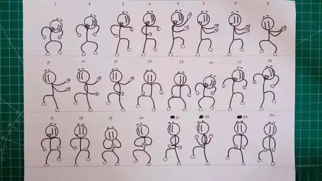 「翻页动画」用24张图(24帧)演示动画动起来的原理