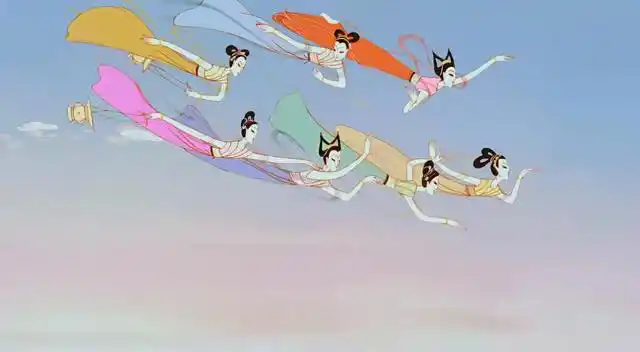 大闹天宫 片段 七仙女赴桃园 动画设计:林文肖