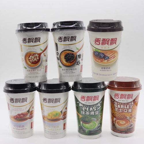 香飘飘红豆奶茶蓝莓芒果抹茶藜麦薏仁麦雪椰浆杯装奶茶
