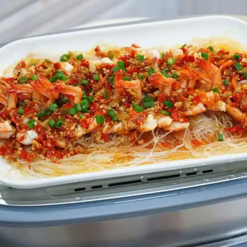 蒜蓉粉丝蒸虾,做法简单,鲜香入味