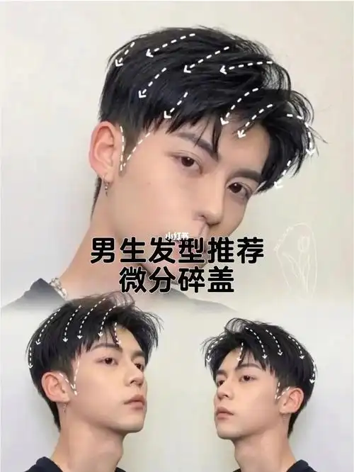 男生发型|微分碎盖