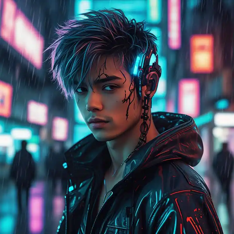 赛博朋克风头像99科技感十足 科技与冷酷的完美结合,这就是赛博朋克