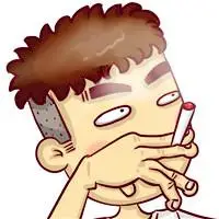 动漫帅哥抽烟头像尼古丁的味道