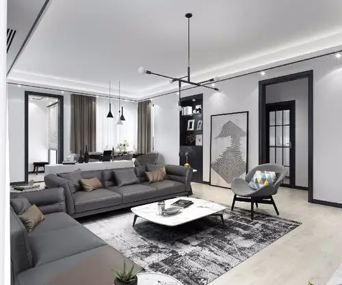 高端简约黑白灰-土巴兔装修效果图