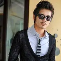 小胡子男头像,留有小胡子戴着墨镜的帅气男人头像