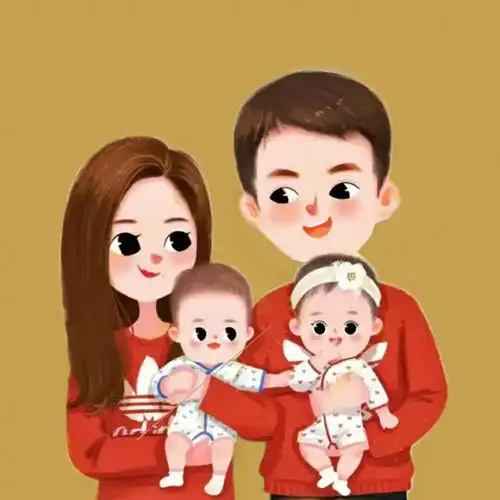 亲子头像一家四口
