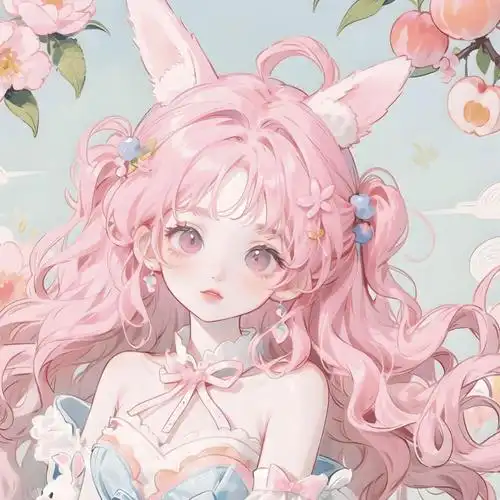 粉色系可爱动漫女头_侵权_网络_图片