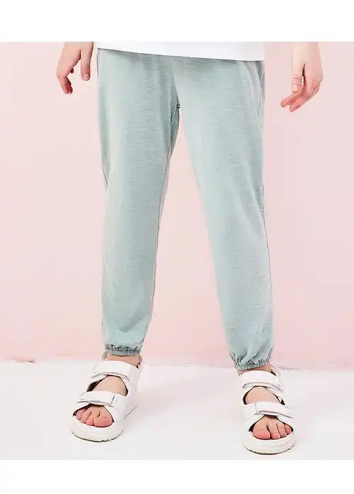 duckkids女童防蚊裤夏季纯棉宽松女孩夏装2022新款薄款夏天儿童裤子