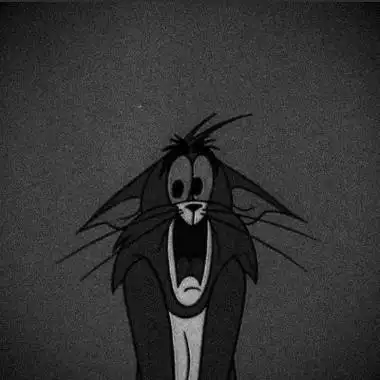 汤姆猫丧图头像高清好看的抖音汤姆猫丧图黑白头像