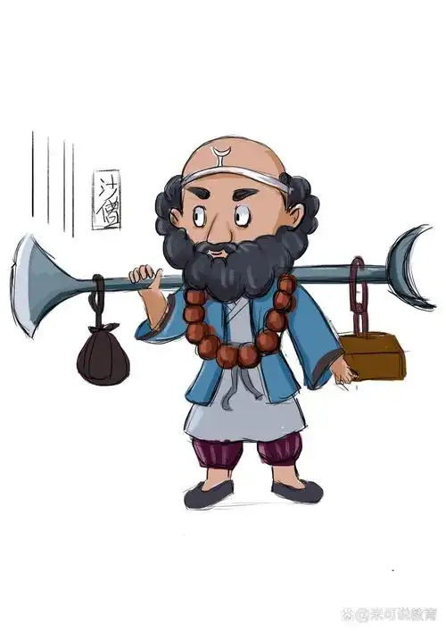 西游记人物形象设计草图 翻到了之前设计的漫画人物形象,最近一直在