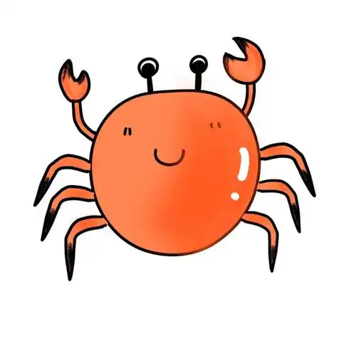 卡通小螃蟹简笔画