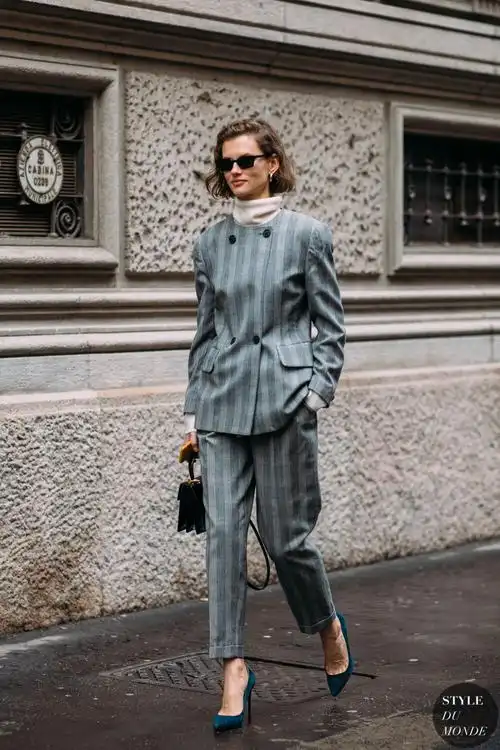 街拍欧美博主时尚ins