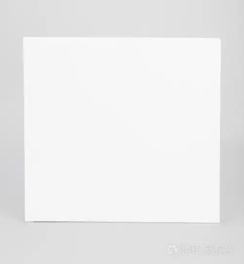 白色的空白书覆盖 8,5 x 8 5