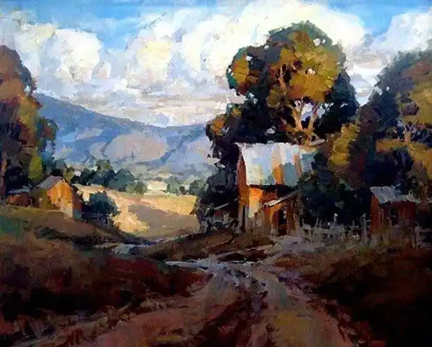 油画风景欣赏美国stevesonger作品