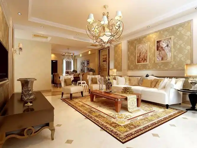 2020欧式新古典风格房子装修效果图93平米