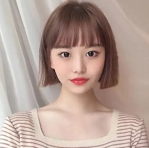 齐短发,齐刘海,高级酷修饰额头,超a