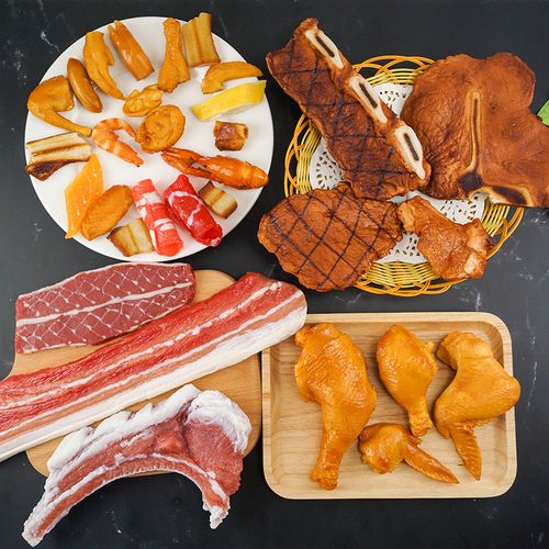 仿真食物模型塑料假鸡腿鸡翅牛排猪肉西餐厅肉类玩具橱窗摆设道具