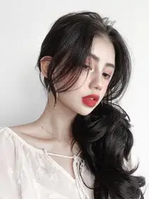 八字刘海假发女网红中分空气法式自然抖音两侧发际线贴片斜假发片