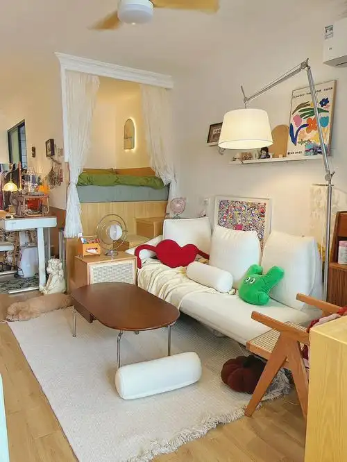 30平一字型一居室的小户型真的很好宅