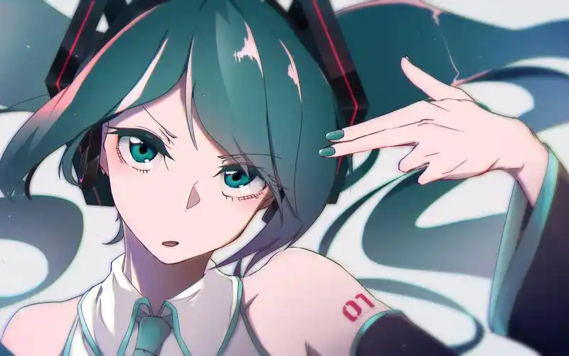 好看养眼初音未来桌面壁纸