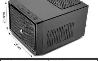 金河田预见n1电脑机箱台式机 itx mini小机箱htpc水冷大电源机箱