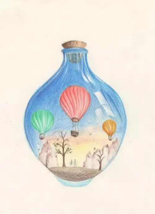 彩铅|小插画《浪漫星球》14