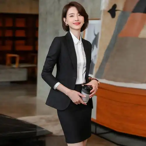 2022职业套装女春秋西装套装女气质办公室工作服商务正装销售工装