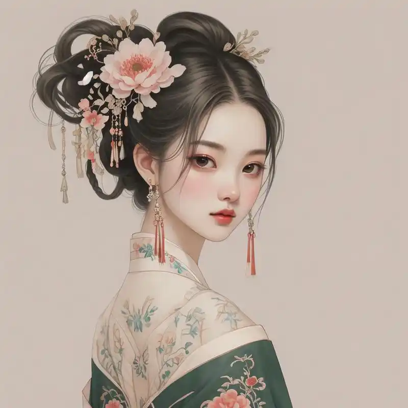 古风手绘头像女生 90韵味十足