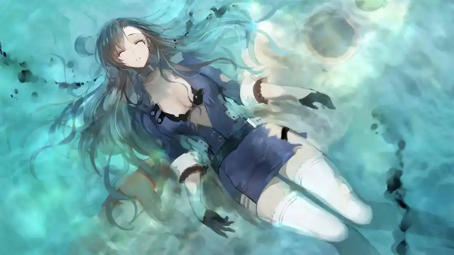 精美的二次元卡通少女壁纸,美艳而优雅